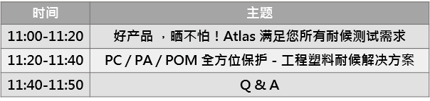 工程塑膠檢測Webinar 議程